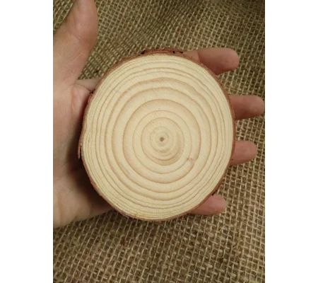Rustic wood slice 9cm - 10cm