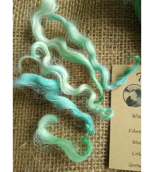 Sea Breezes greens/blue/teal wool and locks 10g