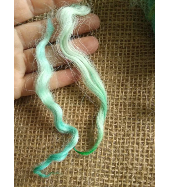 Sea Breezes greens/blue/teal wool and locks 10g