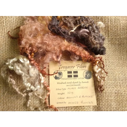curly felting wool, needle felting wool, felting wool, brown felting wool, curly wool, wool locks