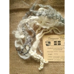 Mixed breeds curly wool, 10g Cream white and Silver Mixed breeds curly wool, 10g Cream white and Silver