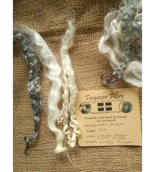 felting wool, curly wool, felting curly wool, undyed felting wool, needle felting, silver wool, grey wool