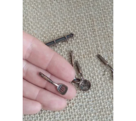 Miniature cooking tool set for crafting and props