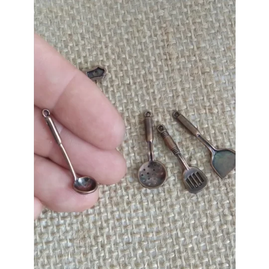 Miniature cooking tool set for crafting and props