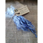 Indigo dip wavy white faced dartmoor wool locks, 7g