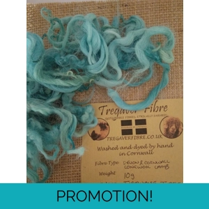 Turquoise  Tides curly wool and locks