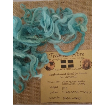 Turquoise  Tides curly wool and locks