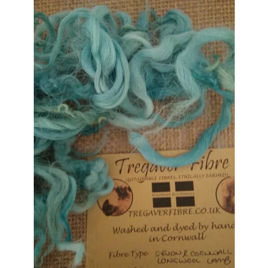Turquoise Tides curly wool and locks
