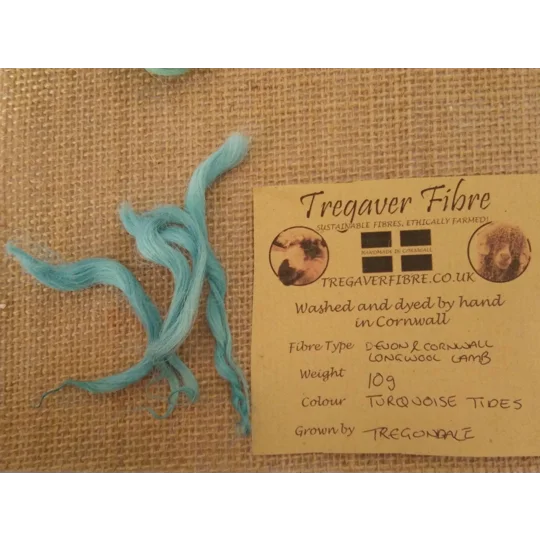 Turquoise Tides curly wool and locks