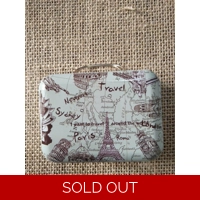 Miniature metal suitcase for diaoramas, props for photography etc