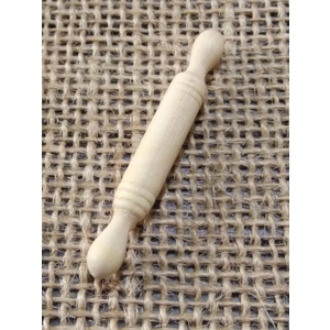 Miniature wood rolling pin for diaoramas, props for photography etc