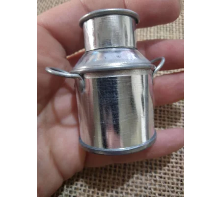 Miniature metal milk churn for diaoramas, props for photography etc