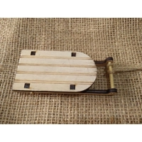 Miniature wood sleigh, sledge, ideal for crafting Christmas scenes