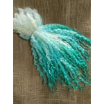 Teal Aqua Dip curly wool ringlets 28g, 14g or 7g, teeswater curly wool locks (v)