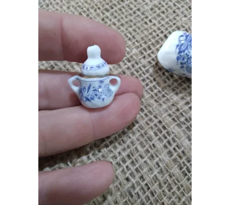 Miniature China Sugar Bowl for crafting