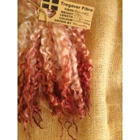 Autumn Heather wool locks, 28g 14g 7g (v)