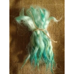 Aqua Dream, blue/green tones , Grey Faced Dartmoor, rare breed sheep