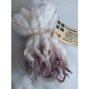 Dusky mix (purple/brown)  white faced dartmoor wool  lamb locks