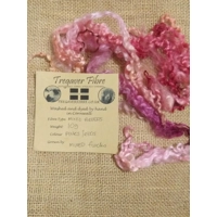 Mixed breeds curly wool, 10g pinks and reds