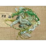 Mixed breeds curly wool, 10g Greens Mixed breeds curly wool, 10g Greens