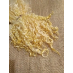 Golden yellow teeswater curly  wool locks, 28g 14g 7g (v)