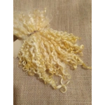 Golden yellow teeswater curly  wool locks, 28g 14g 7g (v)