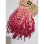 Rhubarb and Custard teeswater curly  wool locks, 28g 14g 7g (v)