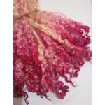 Rhubarb and Custard teeswater curly  wool locks, 28g 14g 7g (v)