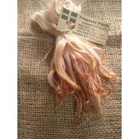 Pale Ginger wavy wool locks, Devon and Cornwall Longwool
