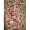 Ginger and Pink  Mix  curly wool and locks, 10g Devon and Cornwall Longwool