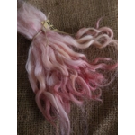 Baby Pink and gold wavy wool locks, 28g 14g 7g Grey Faced Dartmoor