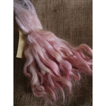 Baby Pink and gold wavy wool locks, 28g 14g 7g Grey Faced Dartmoor