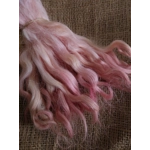Baby Pink and gold wavy wool locks, 28g 14g 7g Grey Faced Dartmoor