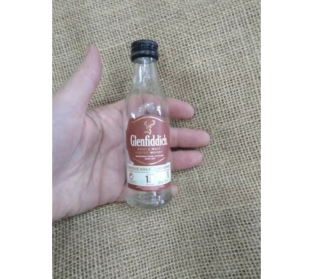 Miniature Whisky, whiskey or Vodka Bottle, various brands, empty bottles for craft projects