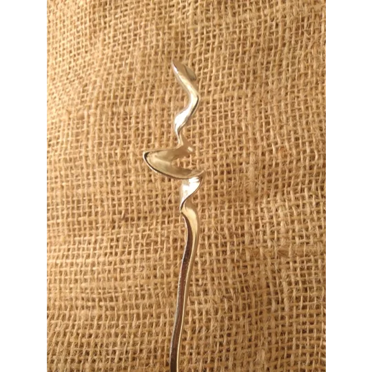 Wizard, Witch or Fairy Staff, solid metal, various colours , miniature prop for crafting