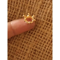 Miniature Metal  Crown, various colours