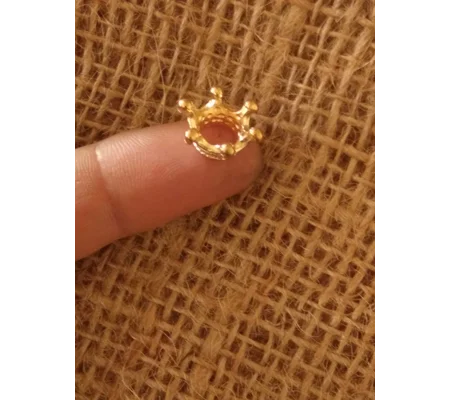 Miniature Metal Crown, various colours