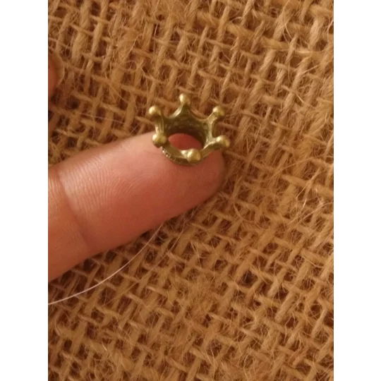 Miniature Metal Crown, various colours