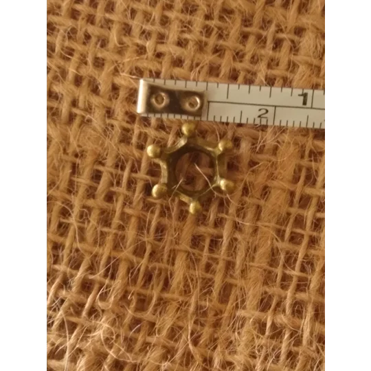 Miniature Metal Crown, various colours