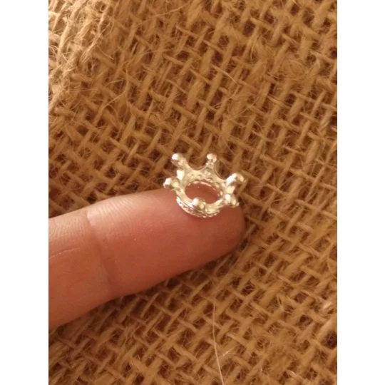 Miniature Metal Crown, various colours