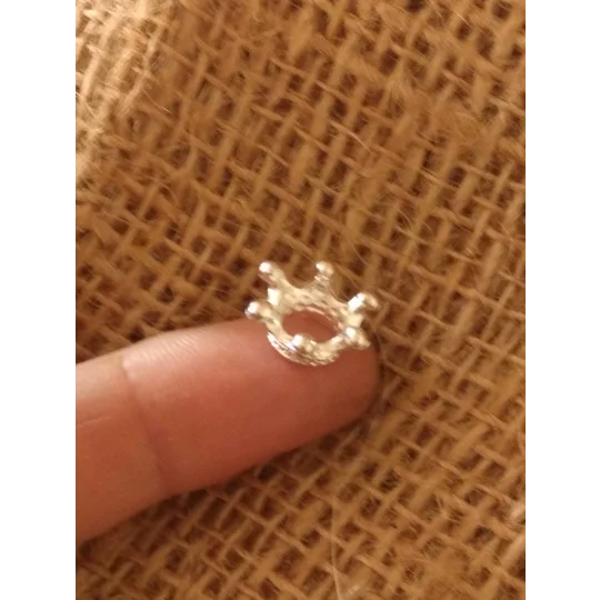 Miniature Metal Crown, various colours