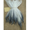Blue Faced Leicester  x Swaledale locks, hand dyed in a grey dip, 10g Blue Faced Leicester  x Swaledale locks, hand dyed in a grey dip, 10g