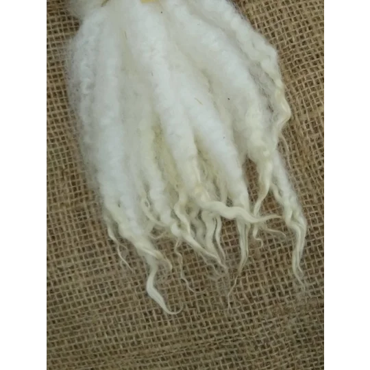 Blue Faced Leicester x Swaledale locks, natural undyed,, 10g