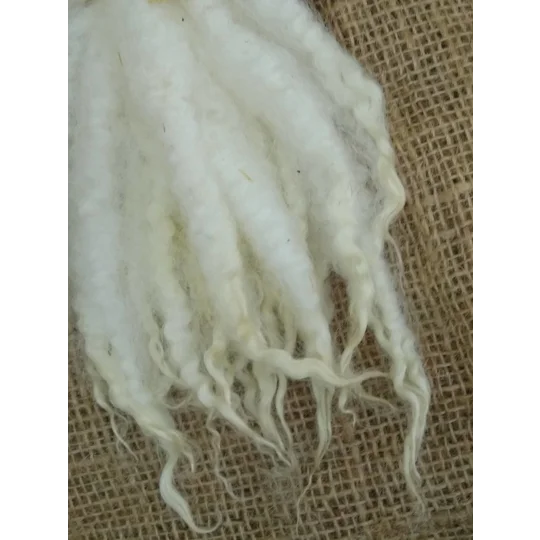 Blue Faced Leicester x Swaledale locks, natural undyed,, 10g