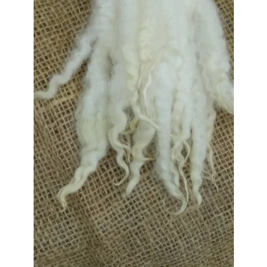 Blue Faced Leicester x Swaledale locks, natural undyed,, 10g
