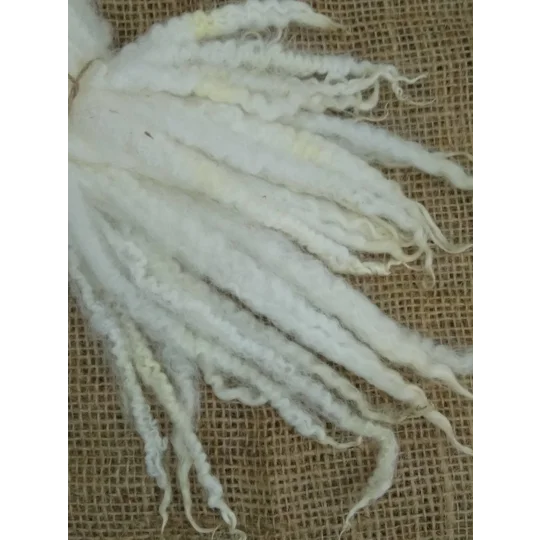 Blue Faced Leicester x Swaledale locks, natural undyed,, 10g