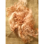 Pale Ginger  loose curly  wool  and locks, 10g, curly wool