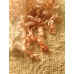 Pale Ginger  loose curly  wool  and locks, 10g, curly wool