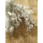 Light Silver grey loose curly  wool  and locks, 10g, curly wool