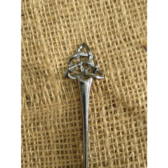 Wizard, Witch or Fairy Staff, celtic knot, metal, various colours , miniature prop for crafting